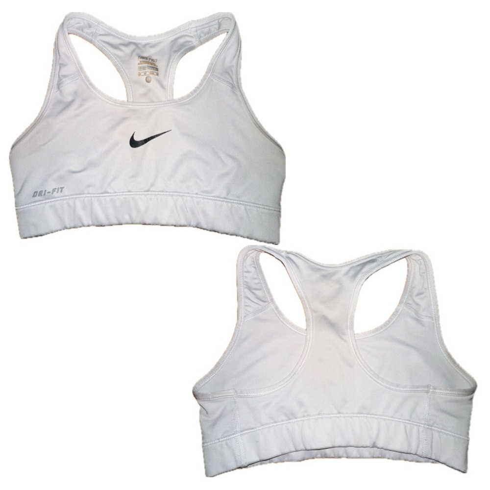 Nike Pro Sport Bra - Dri-Fit - XS - White/Black - 2 Available